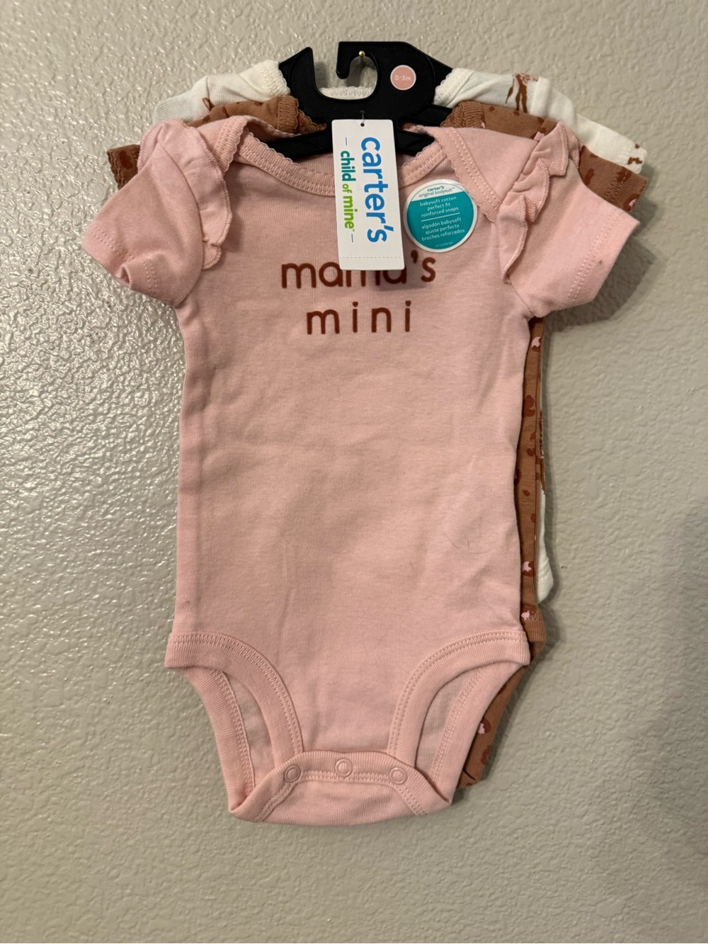 Carter's Pink 'Mama's Mini' Short-Sleeve Bodysuit Pack